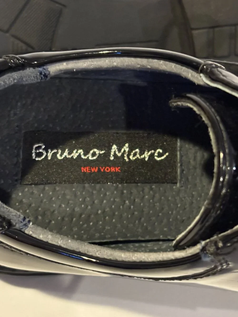 Bruno Marc Men's Patent Leather Tuxedo Oxford Dress Shoes - Black - Size 6.5